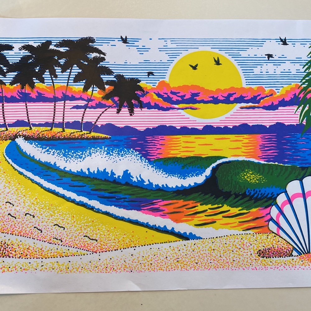 1991 Neon Sunset Screenprint - Picture 5 of 5